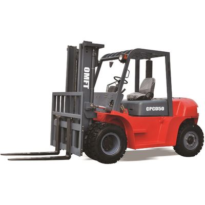 5000kgs Diesel Forklift with Perkins Engine 3m/4.5m/5m/6m Lift Height Side Shift/Solid Tyre