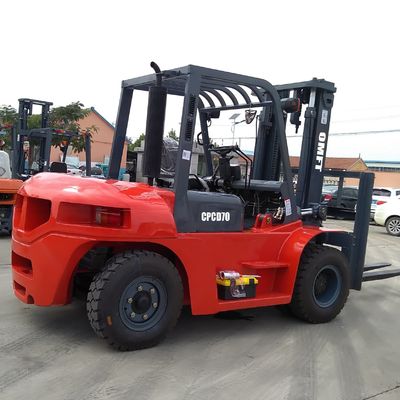 4.5m Lifting Height 7 Ton Diesel Forklift CPCD70 Forklift Truck Pneumatic or Solid Tyre