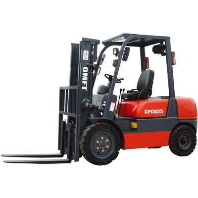 3.5 T Diesel Forklift Truck with 4m 4000mm Two Stage Full Free Mast Duplex Full Free Mast