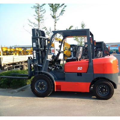 Small 4.5ton Pneumatic or Solid Tyre Diesel Forklift with 5.5m 5500mm Mast Triplex