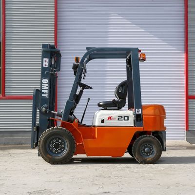 2.0 T Diesel Forklift Truck with 5.5m 5500mm Mast Triplex and Free Lift Standard Ce ISO SGS