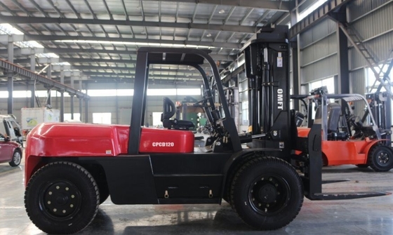 12t Heavy Diesel Forklift Fd120 with Cabin and Fork Positioner Ce ISO SGS Certified