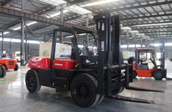 12t Heavy Diesel Forklift Fd120 with Cabin and Fork Positioner Ce ISO SGS Certified