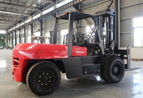 12t Heavy Diesel Forklift Fd120 with Cabin and Fork Positioner Ce ISO SGS Certified
