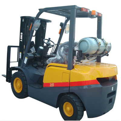 2.5ton Gasoline Lp Gas Dual Fuel Forklift Trucks with Side Shift Solid Tyre Tcm Technical Petrol LPG Forklift