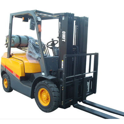 2.5ton Gasoline Lp Gas Dual Fuel Forklift Trucks with Side Shift Solid Tyre Tcm Technical Petrol LPG Forklift