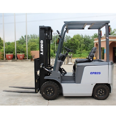 3m 2.5ton Four Wheels Battery Operation Electric Forklift with Curtis Control