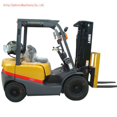 CPQY20 LPG Gas Dual Fuel Petrol LPG Gasoline Forklift Fg20 with Impco Tcm Model Omft 2t