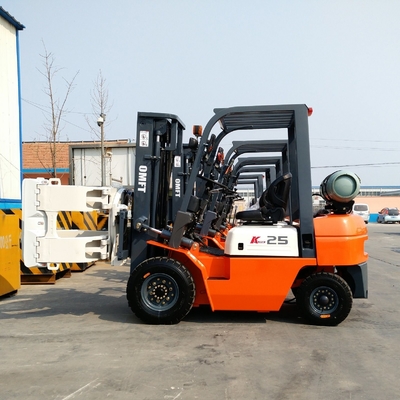 2.5t LPG Gas Dual Fuel Petrol LPG Gasoline Forklift Fg20 with Impco K Model Omft