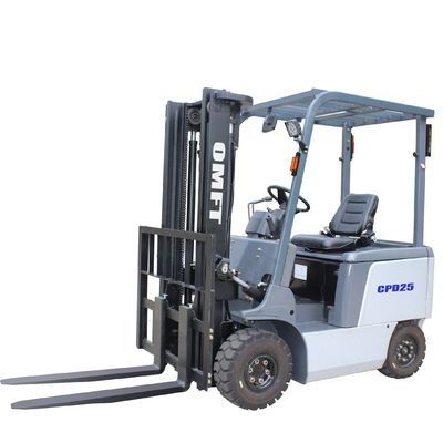 2.5ton Electric Forklift Truck with 5m Three Stage Full Free Mast and OEM Spare Parts