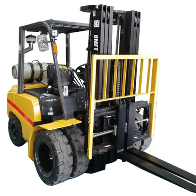 LPG/Gasoline or Double Fuel EPA Certificated Forklift with Side Shift Cabin Solid Tire