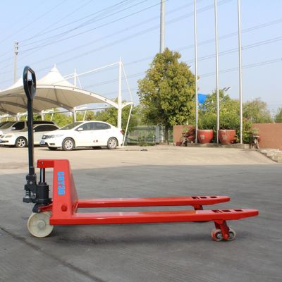 1 Ton CBY Steel and PU AC Pump Hydraulic Manual Hand Pallet Truck Pallet Jack with Ce ISO