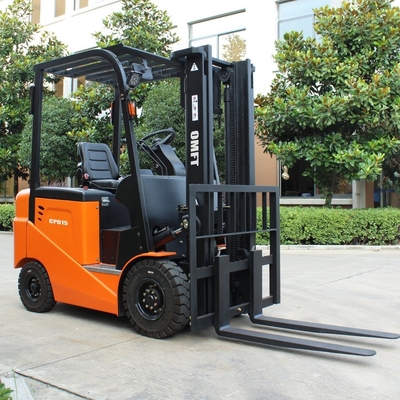 1070mm Fork 1.5ton Electric Forklift with Pneumatic or Solid Tyre and 3m 3.5m 4m 4.5m 5m 5.5m 6m 7m Mast