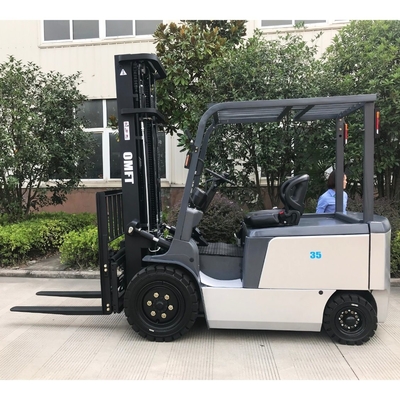 4345mm Min Right Angle Aisle Width 4ton Electric Forklift Truck with Curtis Battery