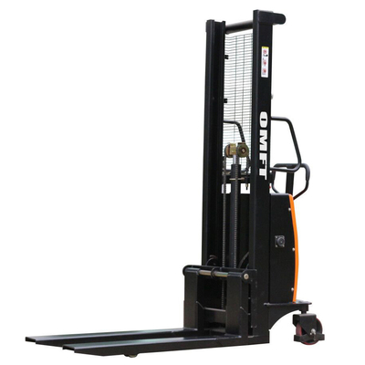 1 T Powered Stacker Semi Electric Pallet Stacker with Minimum Turning Radius of 1350mm