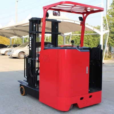 1500kg Seated Electric Reach Stacker Truck with 1.6m-7m Mast and Free Battery Charger