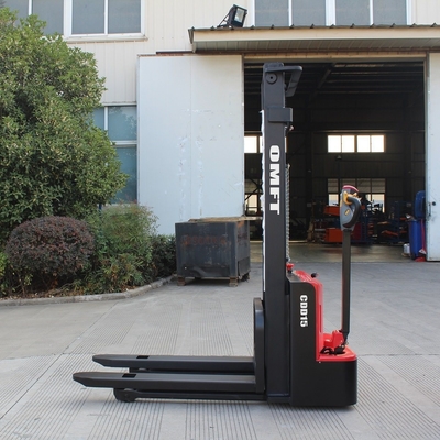 1435mm Minimum Turning Radius 1500kgs 1.5 Ton Electric Pallet Stacker with Battery