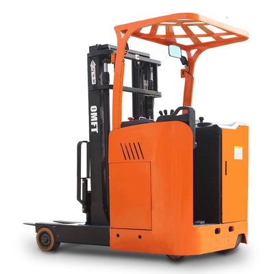 2 Ton Electric Reach Stacker with 5500mm Lifting Height 5.5m Mast Pallet Stacker Truck