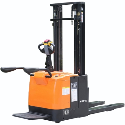 5500mm Lifting Height 1.6t Electric Pallet Stacker with Triplex Mast and 560X1220mm Fork