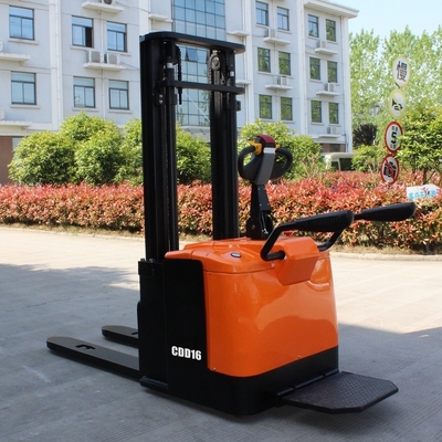 5500mm Lifting Height 1.6t Electric Pallet Stacker with Triplex Mast and 560X1220mm Fork