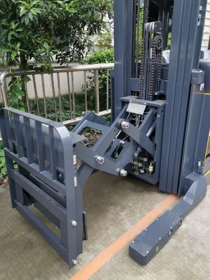 2000kg Electric Forklift Double Scissors Reach Truck for Stacking at 3250mm Width