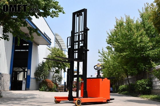 Small Electric Reach Forklift 1500kg with Min. Width of Right Angle Stacking 1690mm