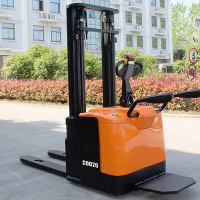 2.0t 2000kgs Electric Stacker with 5m Triplex Full Free Mast Fork Lift Pallet Stacker