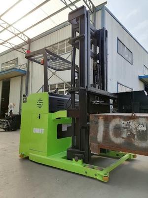 Narrow Aisle Vna Forklift 1ton with 3-Way Electric Pallet Stacker and Steel PU Fork