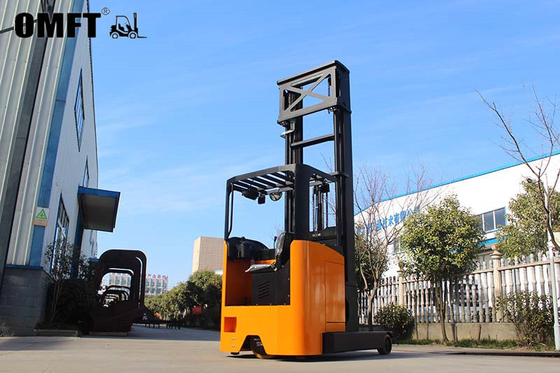 Electric Reach Truck Pallet Stacker Seated Type Reach Forklift for Material Handling