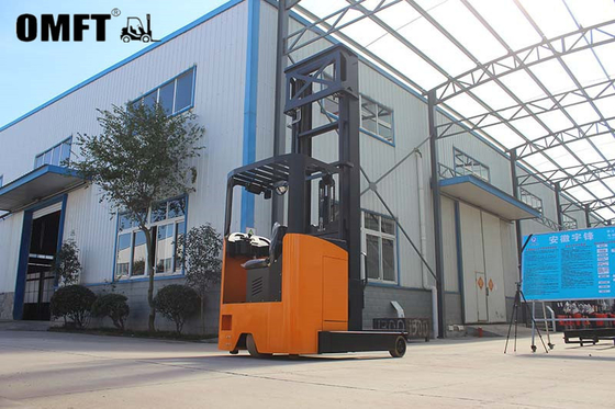 Electric Reach Truck Pallet Stacker Seated Type Reach Forklift for Material Handling