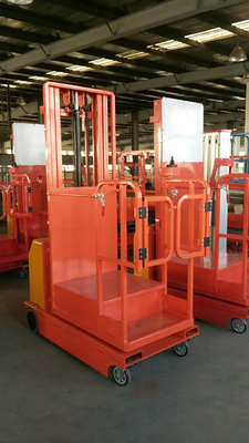 4km/H Travel Speed Electric Order Picker for Warehouse Picking up Free Battery Charger