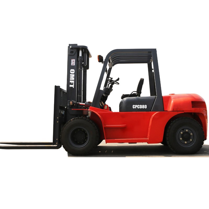 8 Ton Diesel Forklift with Automatic Transmission Solid Tyre and Ce ISO SGS Standard