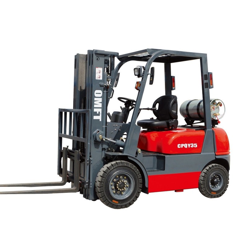 Supply 3.5tons LPG Forklifts with Min. Turning Radius 2470 and Steel Rubber Material