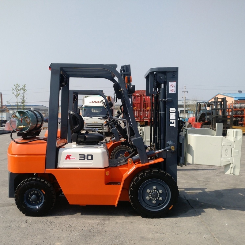Double Fuel EPA Certificated Forklift with Side Shift Cabin Solid Tire 3t LPG/Gasoline