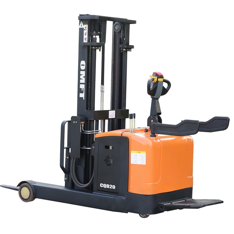 CQD20 2ton 2000kg Stand-on Electric Reach Stacker Truck with 3m 3000mm Lifting Height