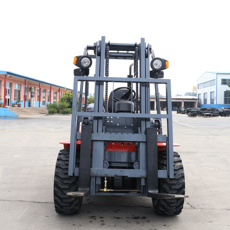 Rough Terrain 2.5 Ton Forklift with Pneumatic or Solid Tyre and Durable Diesel Engine